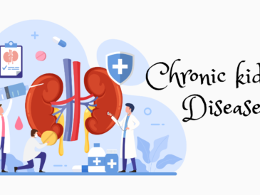 Image of the kidneys being treated by doctors with the caption "chronic kidney disease".