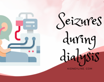 Graphics with the text seizures during dialysis