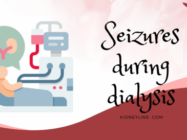 Graphics with the text seizures during dialysis